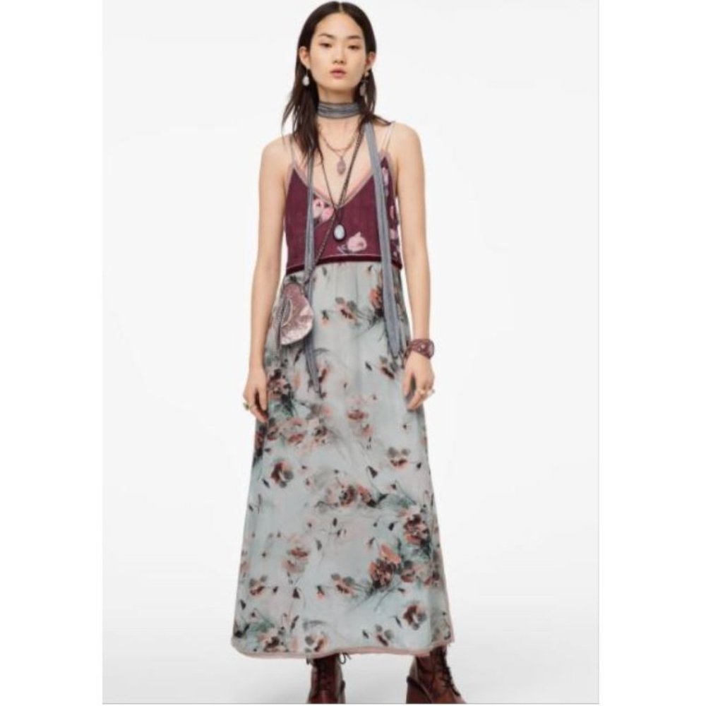 NWT Zara Limited Edition Floral Strappy Dress